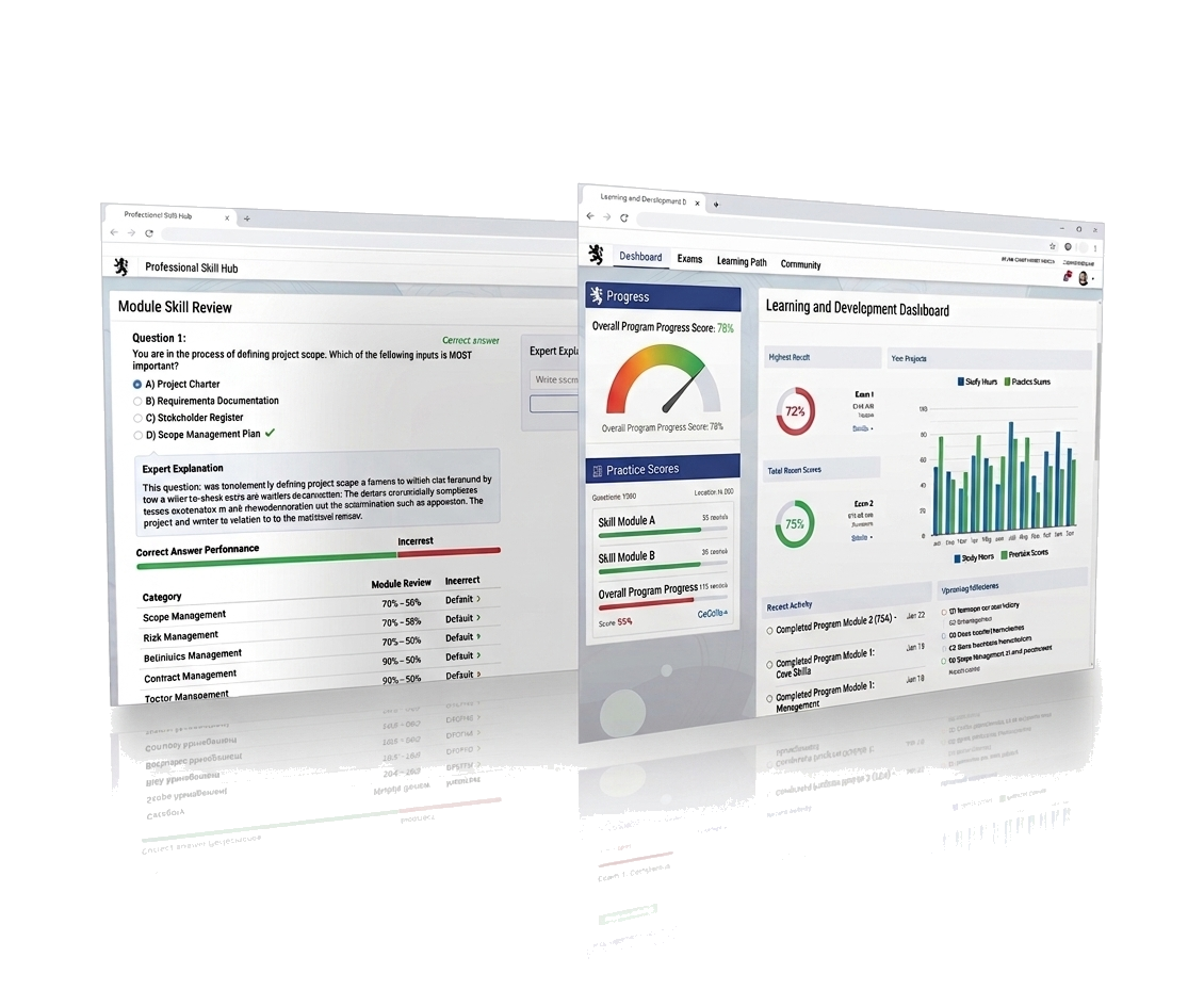 Dubai Broker Exam progress dashboard preview